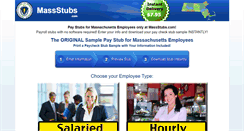 Desktop Screenshot of massstubs.com